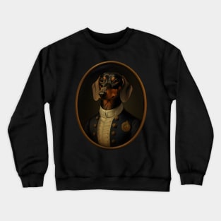 Victorian Noble Dachshund - Oil Painting Style Crewneck Sweatshirt